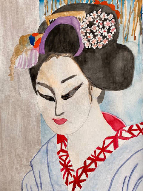 Aquarel geisha